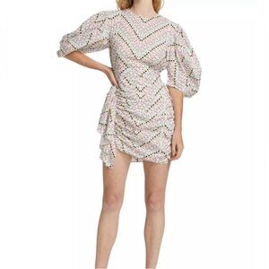 RHODE Multicolor Patterned Mini Dress
